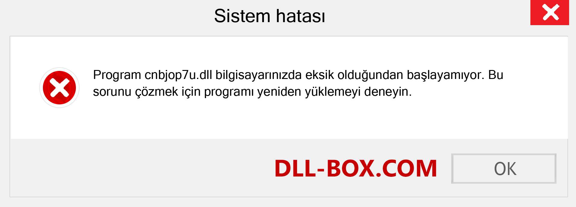 cnbjop7u.dll dosyası eksik mi? Windows 7, 8, 10 için İndirin - Windows'ta cnbjop7u dll Eksik Hatasını Düzeltin, fotoğraflar, resimler